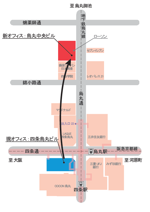 京都オフィス地図